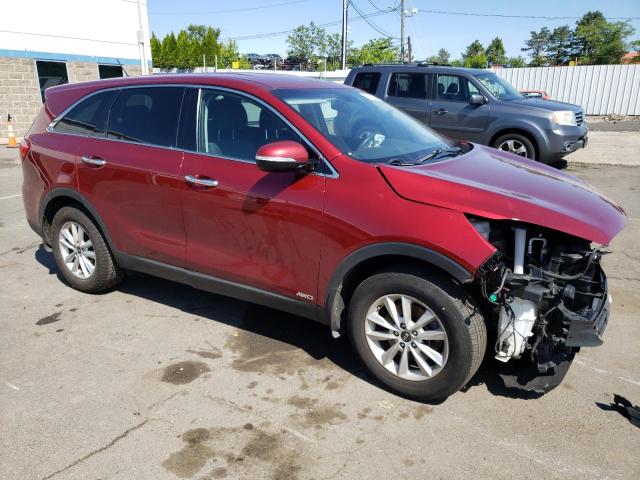 5XYPGDA30KG464588 - 2019 KIA SORENTO L RED photo 4