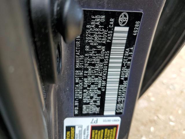 4T1BF1FK2GU185835 - 2016 TOYOTA CAMRY LE GRAY photo 13