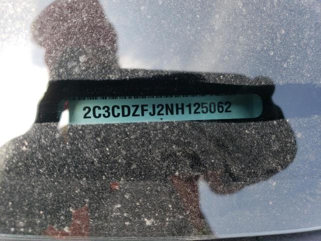 2C3CDZFJ2NH125062 - 2022 DODGE CHALLENGER R/T SCAT PACK GRAY photo 12