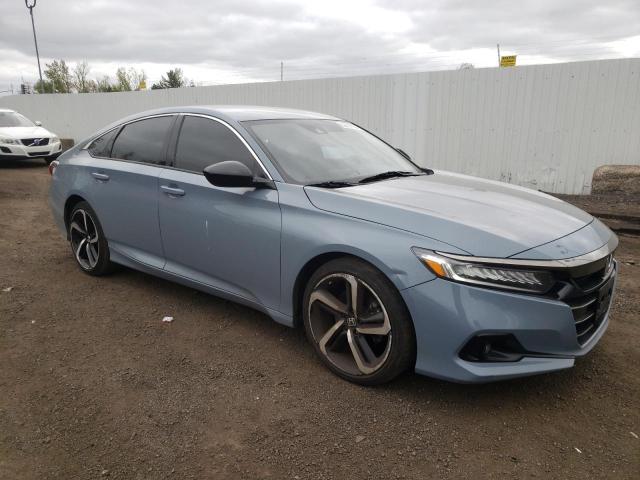 1HGCV1F33MA117689 - 2021 HONDA ACCORD SPORT BLUE photo 4