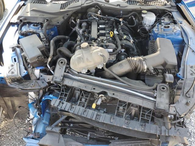 1FA6P8TH2M5113632 - 2021 FORD MUSTANG BLUE photo 11