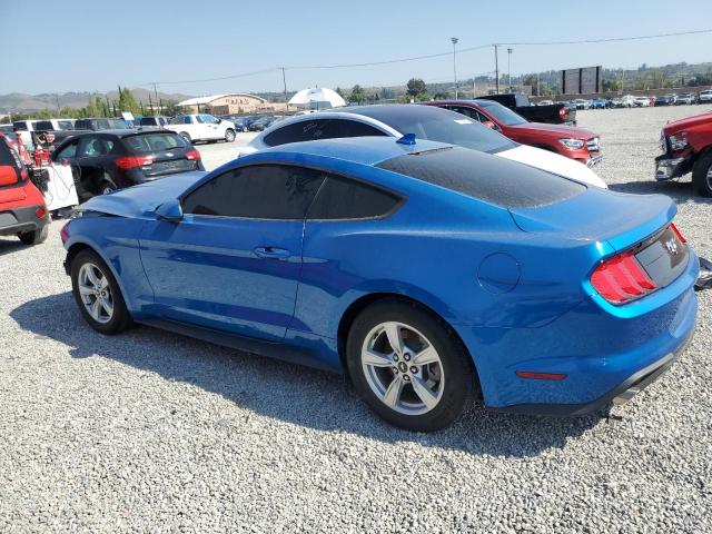 1FA6P8TH2M5113632 - 2021 FORD MUSTANG BLUE photo 2