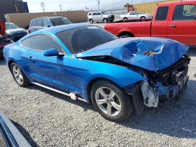 1FA6P8TH2M5113632 - 2021 FORD MUSTANG BLUE photo 4