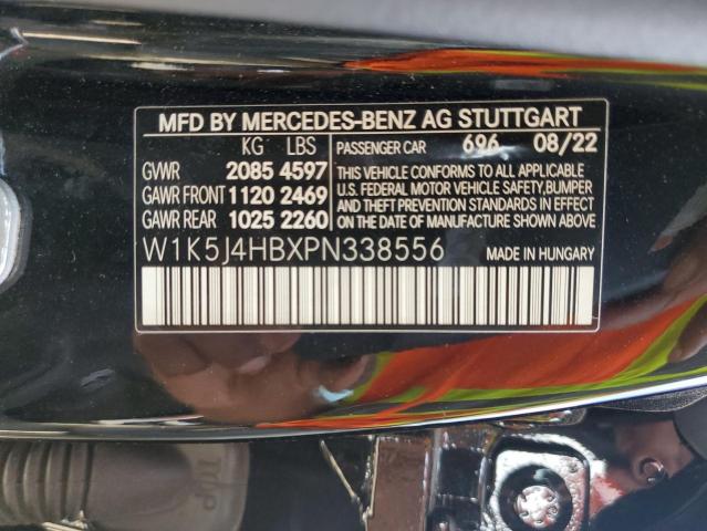 W1K5J4HBXPN338556 - 2023 MERCEDES-BENZ CLA 250 4MATIC BLACK photo 12