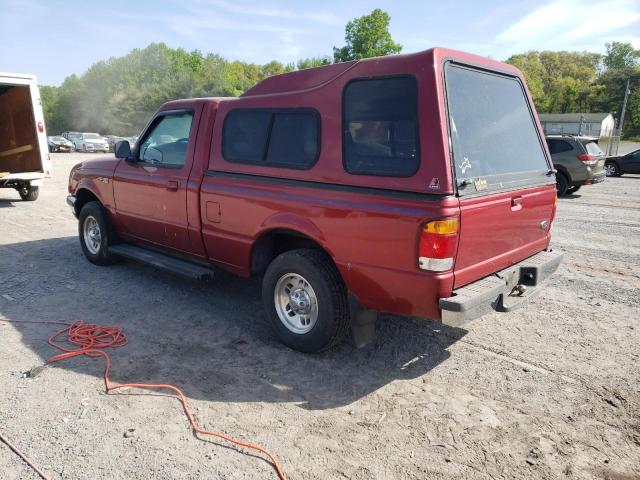 1FTYR10C4WTA16721 - 1998 FORD RANGER BURGUNDY photo 2