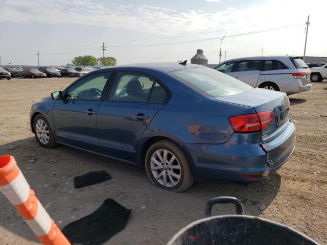 3VWD17AJ4FM307348 - 2015 VOLKSWAGEN JETTA SE BLUE photo 2