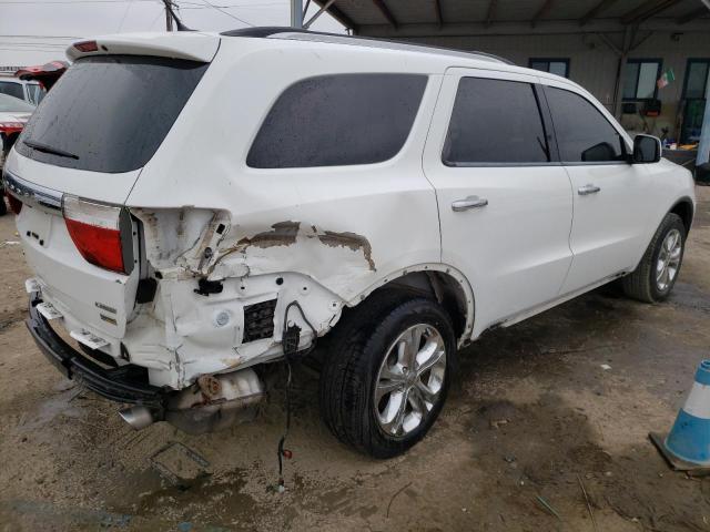 1C4RDHDG0DC665194 - 2013 DODGE DURANGO CREW WHITE photo 3