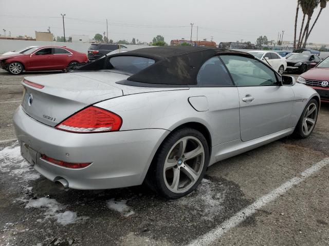 WBAEB53598CX62609 - 2008 BMW 650 I SILVER photo 3