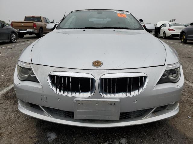 WBAEB53598CX62609 - 2008 BMW 650 I SILVER photo 5