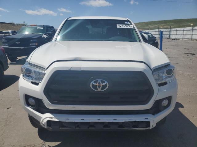 3TMCZ5AN1KM209841 - 2019 TOYOTA TACOMA DOUBLE CAB WHITE photo 5