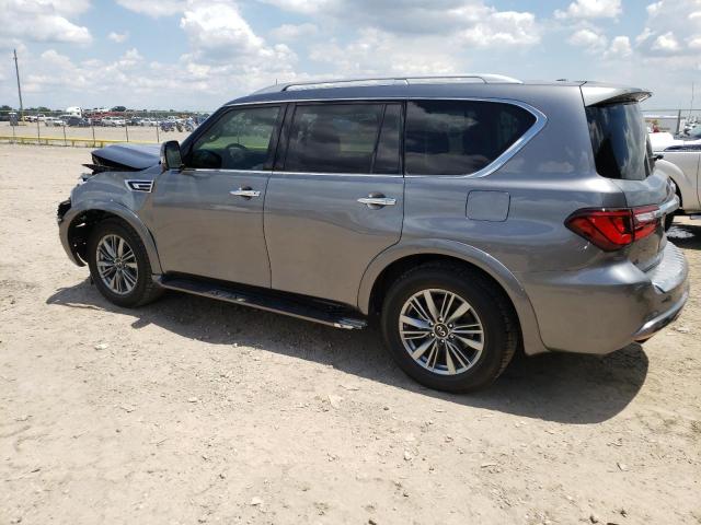 JN8AZ2AF2M9719698 - 2021 INFINITI QX80 LUXE GRAY photo 2