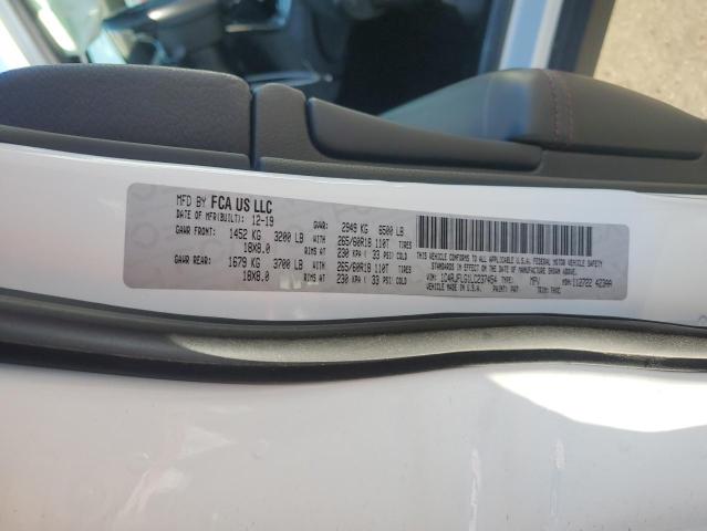 1C4RJFLG1LC237454 - 2020 JEEP GRAND CHER TRAILHAWK თეთრი ფოტო 12