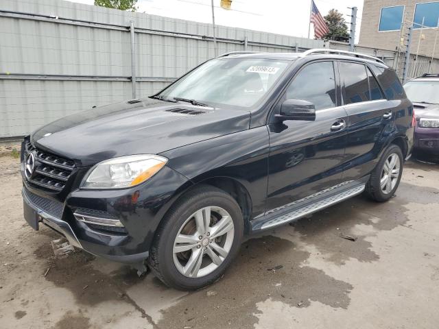 4JGDA5HB2CA009276 - 2012 MERCEDES-BENZ ML 350 4MATIC BLACK photo 1