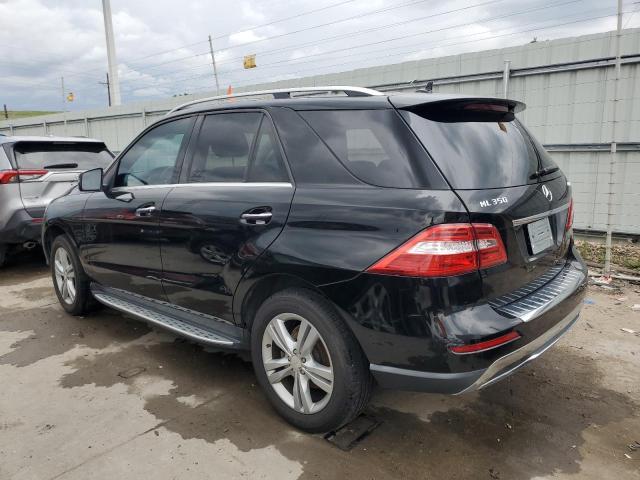 4JGDA5HB2CA009276 - 2012 MERCEDES-BENZ ML 350 4MATIC BLACK photo 2