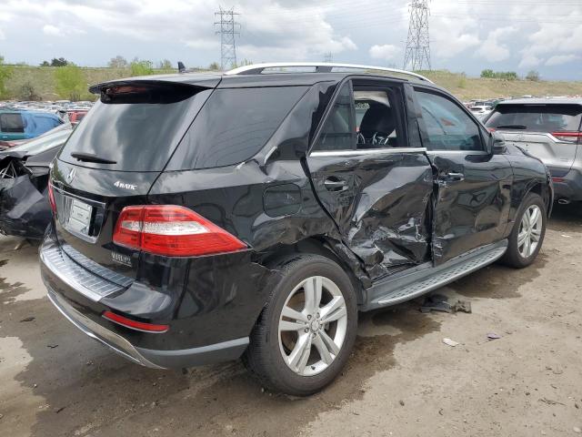 4JGDA5HB2CA009276 - 2012 MERCEDES-BENZ ML 350 4MATIC BLACK photo 3