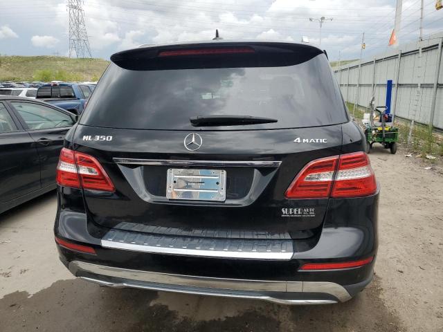 4JGDA5HB2CA009276 - 2012 MERCEDES-BENZ ML 350 4MATIC BLACK photo 6