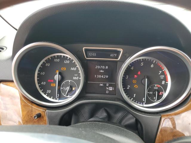 4JGDA5HB2CA009276 - 2012 MERCEDES-BENZ ML 350 4MATIC BLACK photo 9