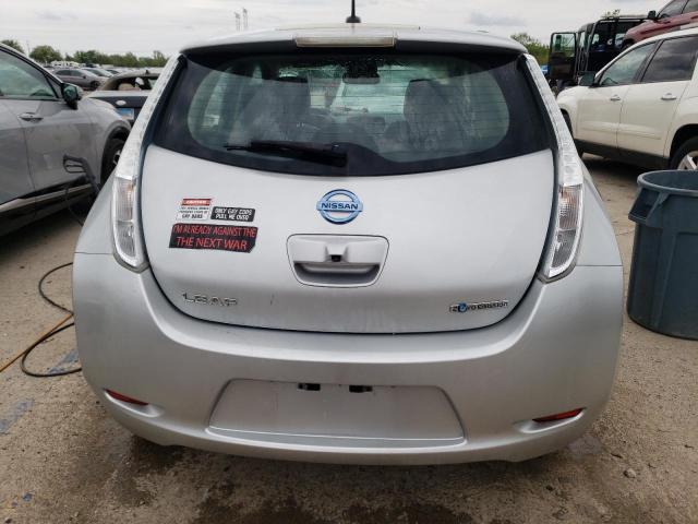 1N4AZ0CP9EC333733 - 2014 NISSAN LEAF S SILVER photo 6