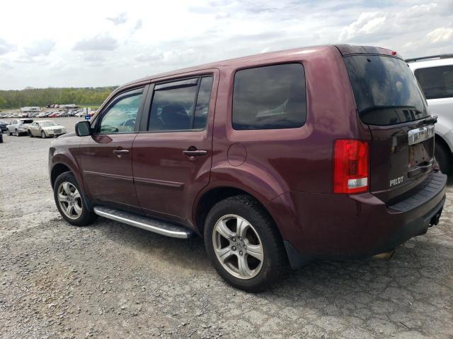 5FNYF4H51DB085558 - 2013 HONDA PILOT EXL BURGUNDY photo 2