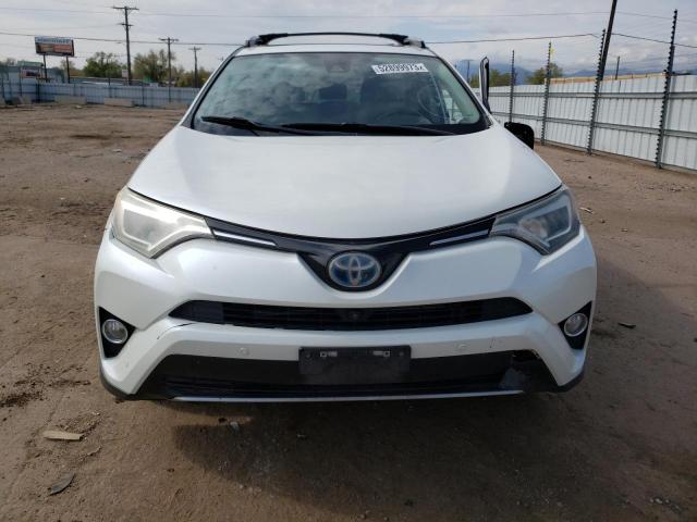 JTMDJREV5HD142226 - 2017 TOYOTA RAV4 HV LIMITED WHITE photo 5