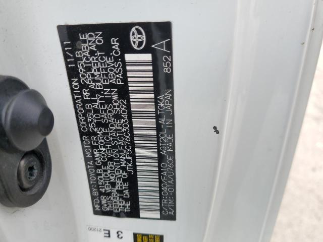 JTKJF5C76C3034092 - 2012 TOYOTA SCION TC 白色 照片 13