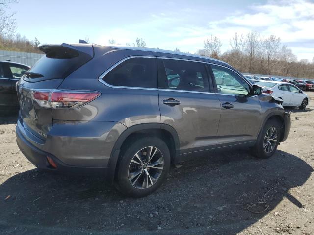 5TDJKRFH7GS272942 - 2016 TOYOTA HIGHLANDER XLE 灰色 照片 3