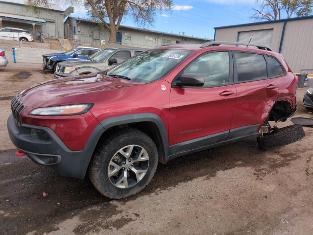 1C4PJMBSXFW649425 - 2015 JEEP CHEROKEE TRAILHAWK RED photo 1