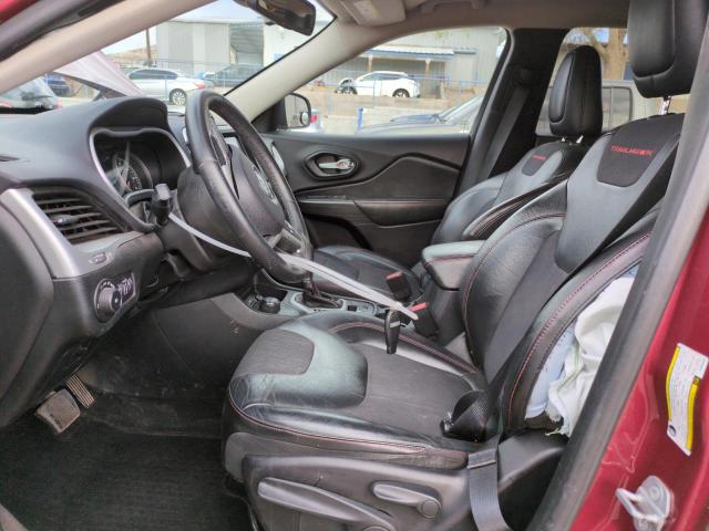 1C4PJMBSXFW649425 - 2015 JEEP CHEROKEE TRAILHAWK RED photo 7