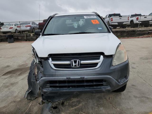 JHLRD78412C052575 - 2002 HONDA CR-V LX WHITE photo 5