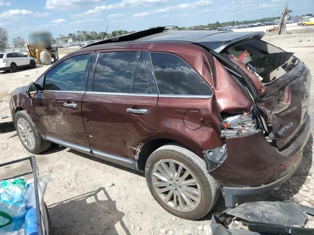 2LMDJ6JK9CBL15528 - 2012 LINCOLN MKX BURGUNDY photo 2