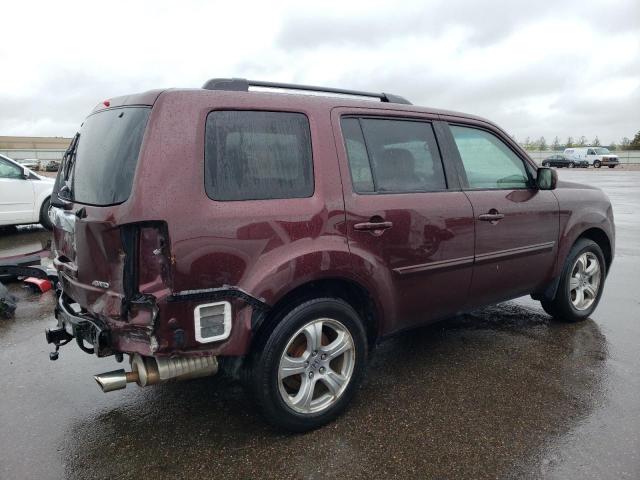 5FNYF4H53FB049759 - 2015 HONDA PILOT EXL MAROON photo 3