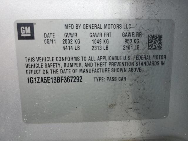 1G1ZA5E13BF367292 - 2011 CHEVROLET MALIBU LS SILVER photo 12