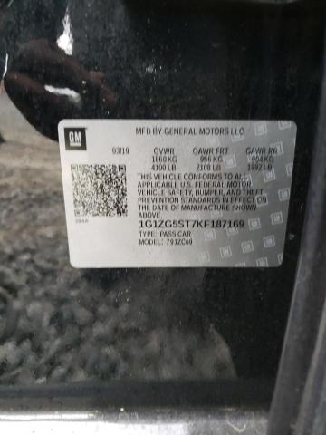 1G1ZG5ST7KF187169 - 2019 CHEVROLET MALIBU RS BLACK photo 13