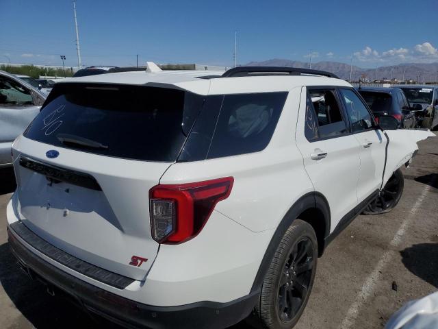 1FM5K8GC4MGC25688 - 2021 FORD EXPLORER ST WHITE photo 3