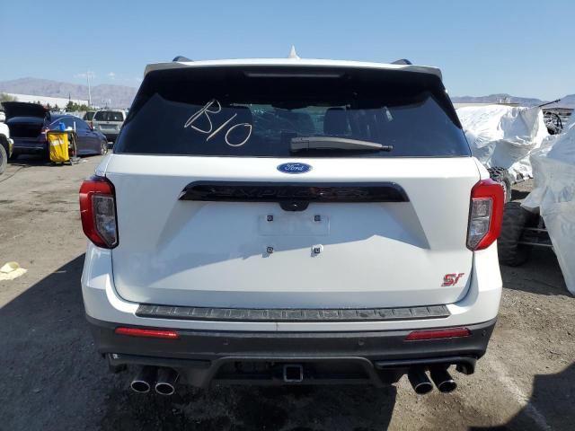 1FM5K8GC4MGC25688 - 2021 FORD EXPLORER ST WHITE photo 6