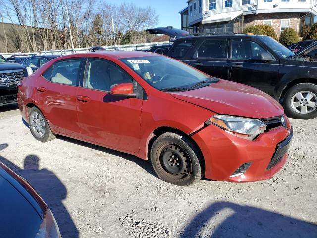 5YFBURHE3FP277323 - 2015 TOYOTA COROLLA L RED photo 4