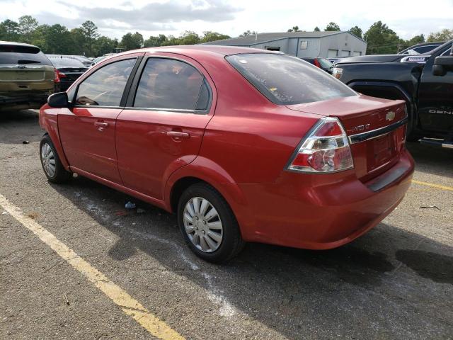 KL1TD5DE3BB170694 - 2011 CHEVROLET AVEO LS 红色 照片 2