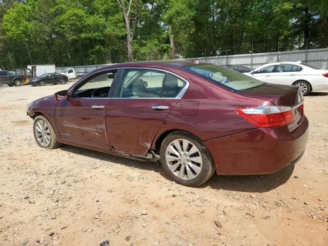 1HGCR2F85DA261721 - 2013 HONDA ACCORD EXL MAROON photo 2