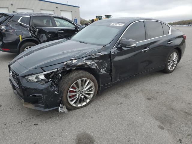 JN1EV7AR8KM554964 - 2019 INFINITI Q50 LUXE BLACK photo 1