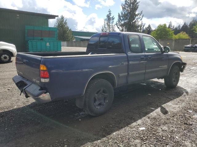 5TBBT44122S252707 - 2002 TOYOTA TUNDRA ACCESS CAB BLUE photo 3