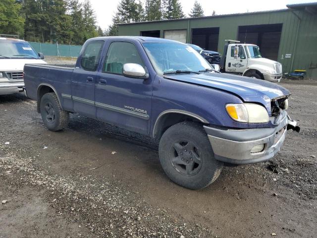 5TBBT44122S252707 - 2002 TOYOTA TUNDRA ACCESS CAB BLUE photo 4