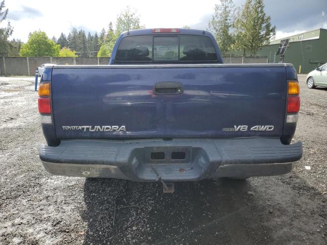 5TBBT44122S252707 - 2002 TOYOTA TUNDRA ACCESS CAB ლურჯი ფოტო 6