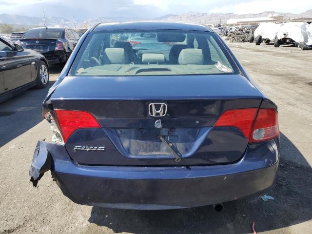 1HGFA16887L066865 - 2007 HONDA CIVIC EX BLUE photo 6