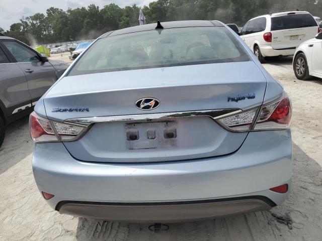 KMHEC4A44BA007483 - 2011 HYUNDAI SONATA HYBRID BLUE photo 6