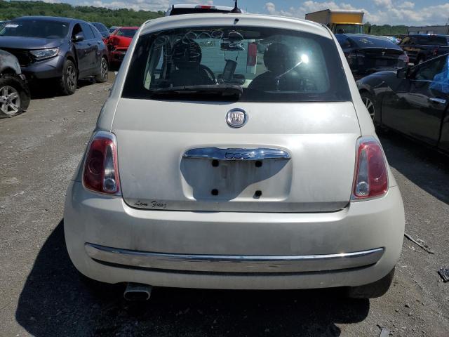 3C3CFFCR9CT105320 - 2012 FIAT 500 LOUNGE WHITE photo 6