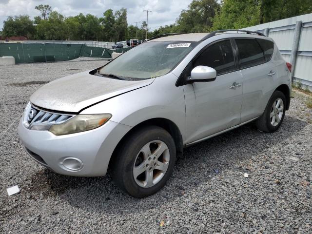 JN8AZ18U49W007216 - 2009 NISSAN MURANO S SILVER photo 1