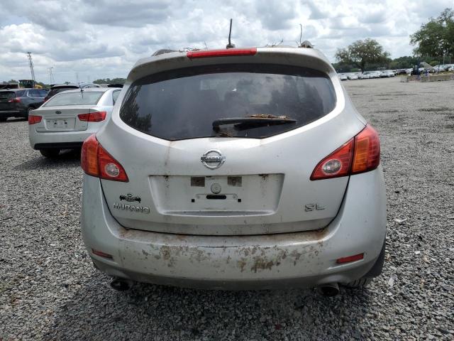 JN8AZ18U49W007216 - 2009 NISSAN MURANO S SILVER photo 6