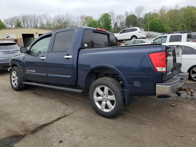 1N6AA07D58N357115 - 2008 NISSAN TITAN XE BLUE photo 2