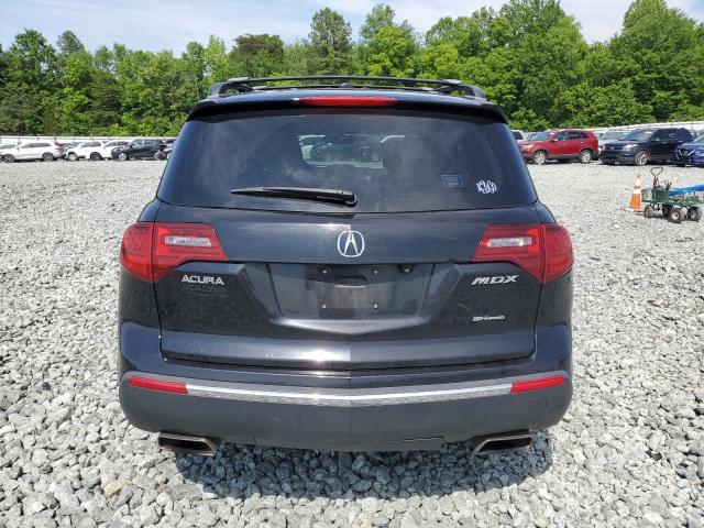 2HNYD2H44BH500228 - 2011 ACURA MDX TECHNOLOGY BLACK photo 6