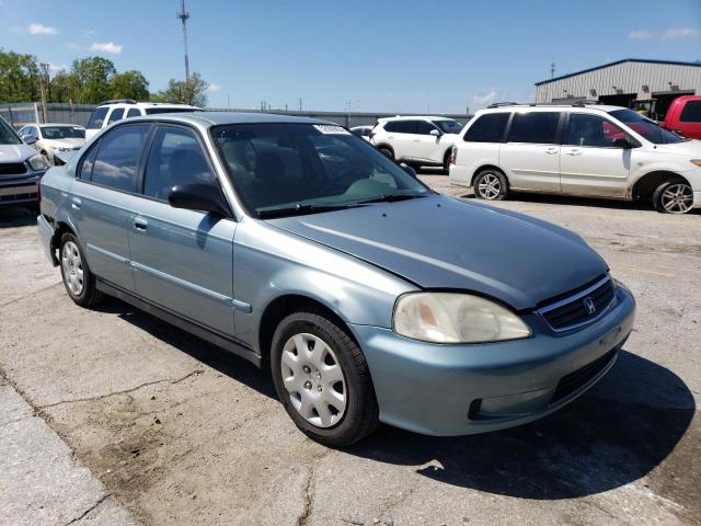 2HGEJ6612YH576011 - 2000 HONDA CIVIC BASE BLUE photo 4